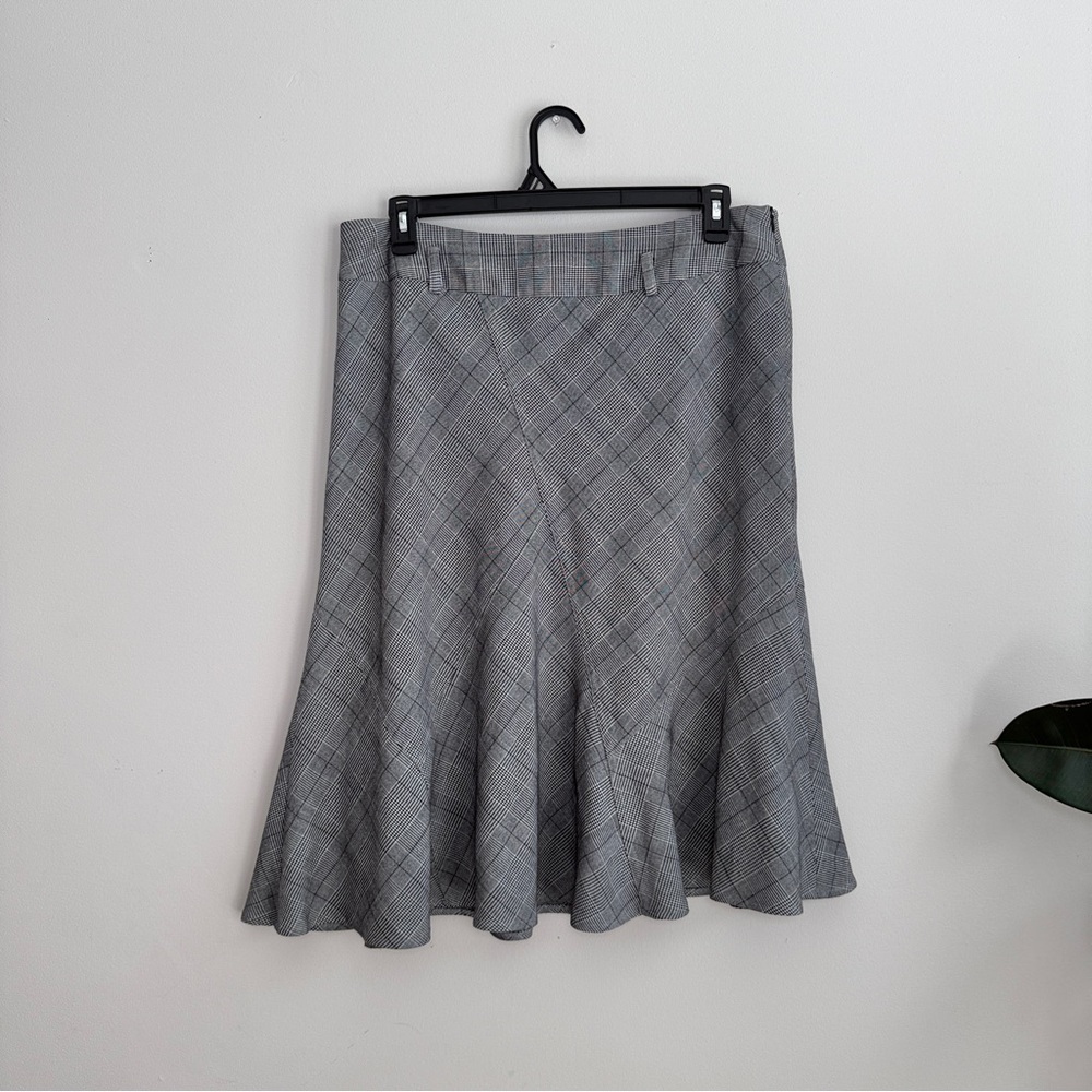 Sandro Sport Plaid Mermaid Hem Midi Skirt 14